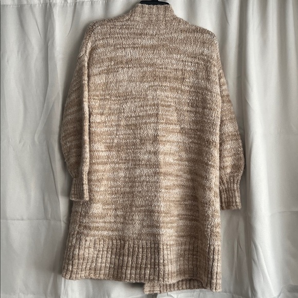 Madewell Space-Dyed Long Cardigan Oversized Sweater Tan Beige Oat Size XXS - Picture 3 of 7
